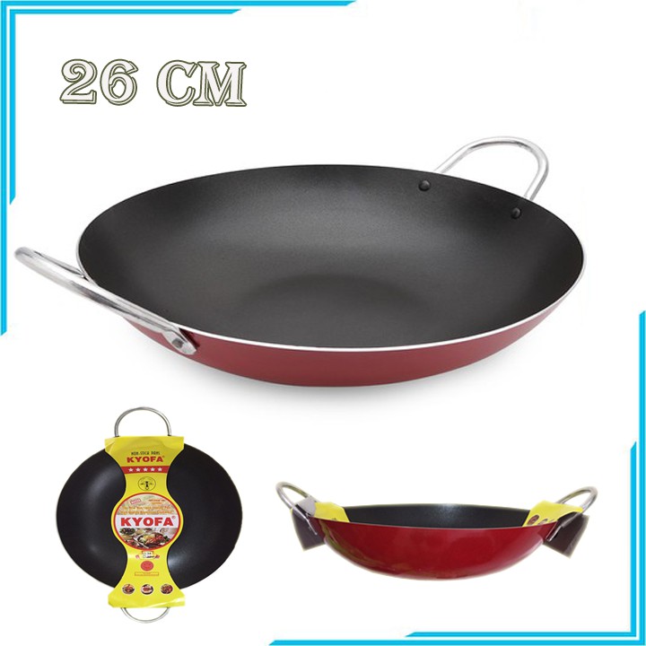 CHẢO CHỐNG DÍNH SÂU LÒNG 2 QUAI 26CM