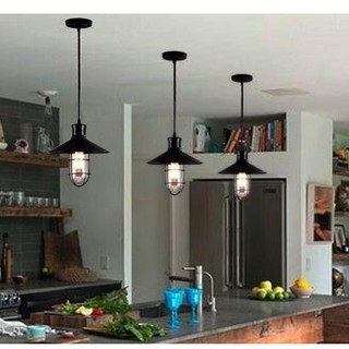 Đèn Thả Trần Trang Trí Chao Mũ Lồng Sắt Đèn Led Trang Trí TC