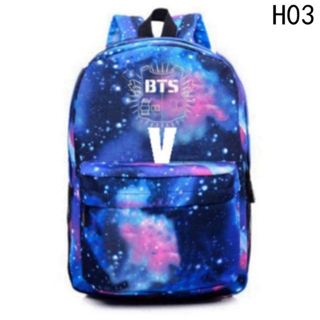 Balo canvas galaxy BTS 2 màu siêu hot