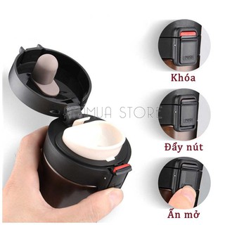 Bình Giữ Nhiệt Pha Cà Phê 2 Nắp Hàn Quốc