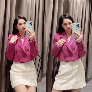 Áo khoác dạ dáng ngắn A027