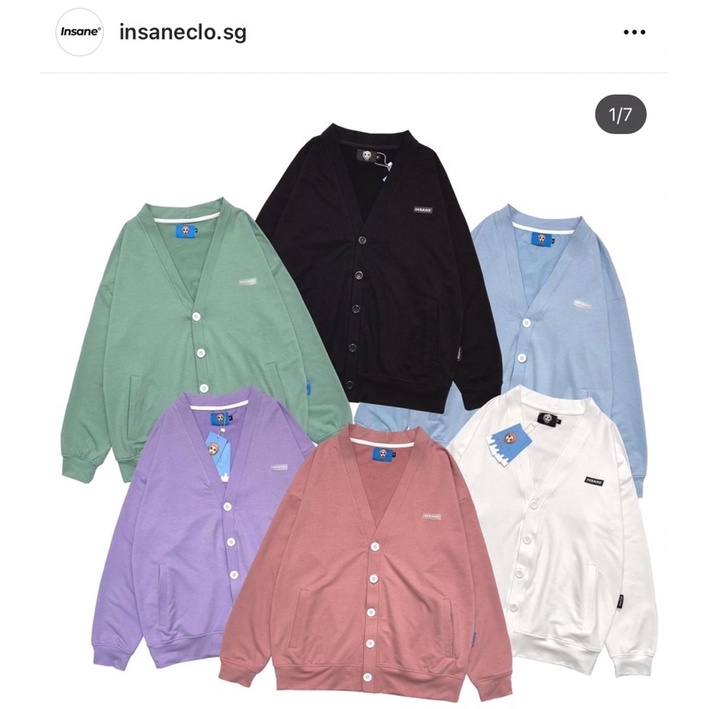 Pass cardigan Insane clo màu đen