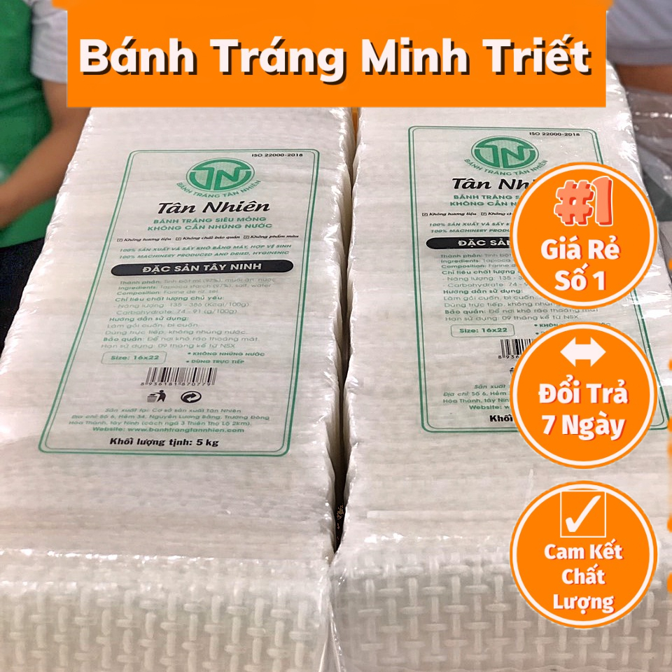 Bánh Tráng Siêu Mỏng Cuốn Thịt Tân Nhiên 470gr - Bánh Tráng Tây Ninh