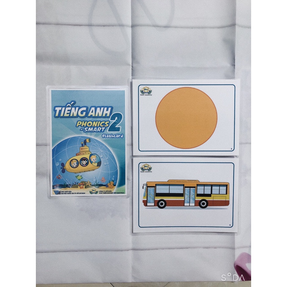 Trọn Bộ 93 Thẻ Flashcard Smart Phonics 2/ VPPT&amp;T /Thẻ Tiếng Anh thiết kế 2 mặt ép plastics bền đẹp / FLC0092