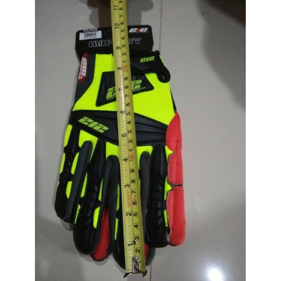 Găng Tay Jumbo - 212 Impact Cut 2 Super Hiviz Full Ngón