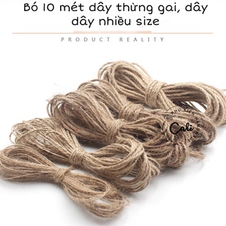 Bó 10 mét dây thừng gai, dây bố làm handmade bàn cào móng cho mèo