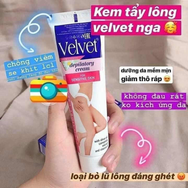 [CHÍNH HÃNG]Kem Tẩy Lông Velvet Nga_ Tạm biệt những vùng lông không mong muốn. | BigBuy360 - bigbuy360.vn