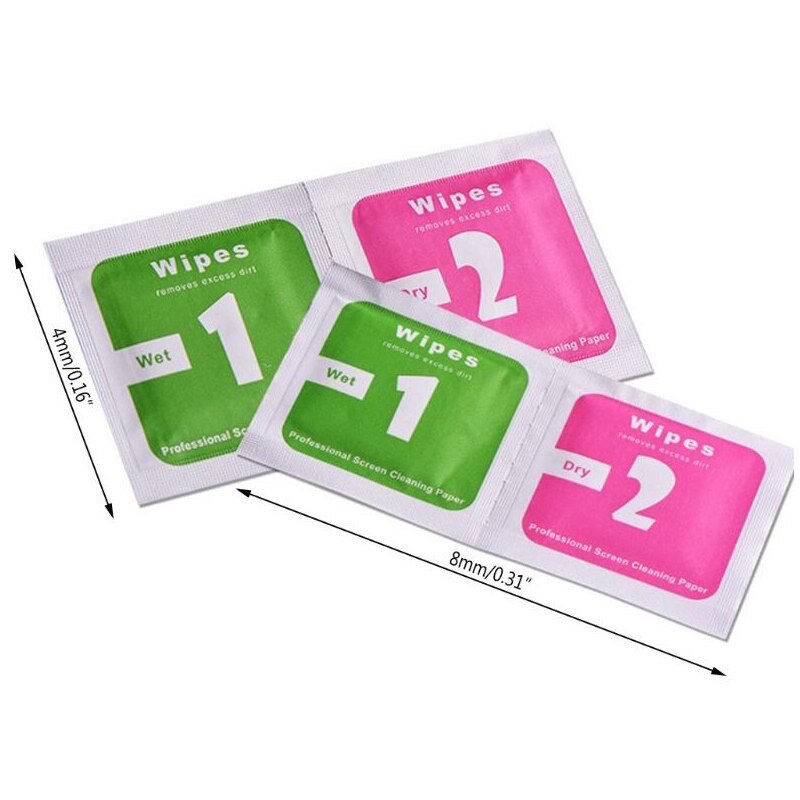 Giấy lau 1 2 cho màn hình điện thoại, ipad, kính, máy tính bảng, ống kính (hàng có sẵn giá tốt)