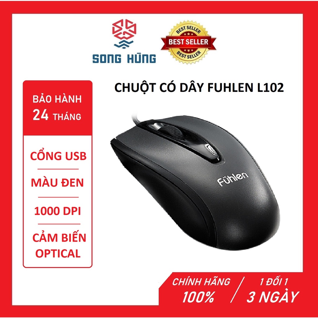 Chuột gaming Fuhlen L102 - HÀNG CHÍNH HÃNG - BẢO HÀNH 2 NĂM