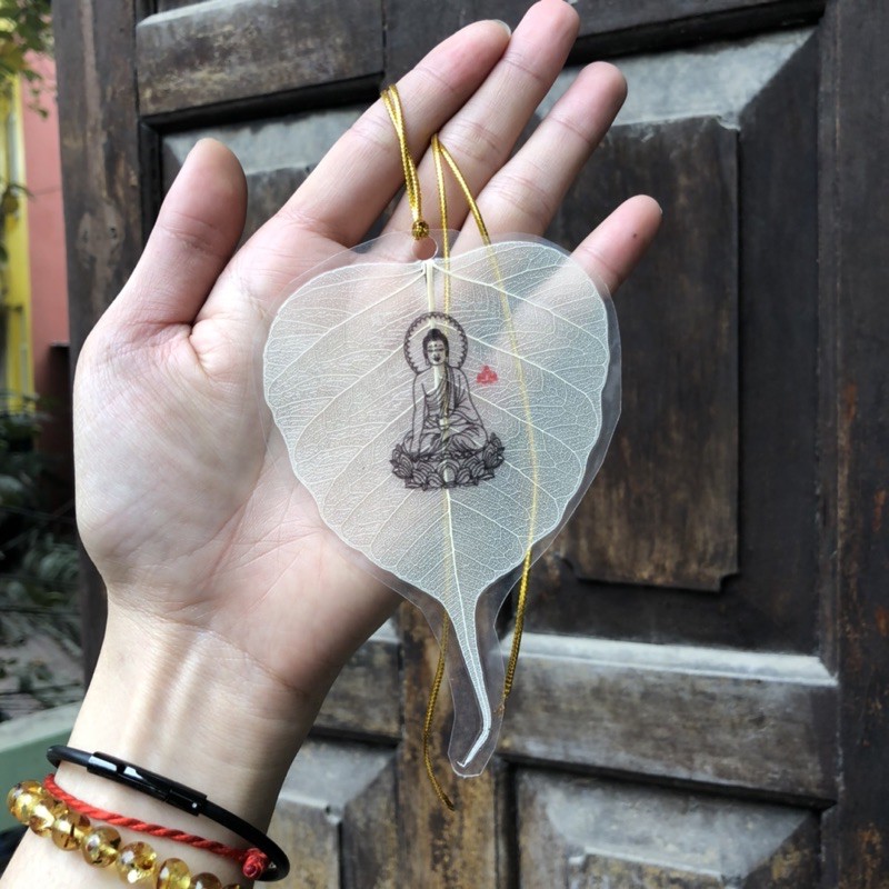  Lá Bồ Đề Trắng có dây treo xe ô tô - Bình an, may mắn | BigBuy360 - bigbuy360.vn