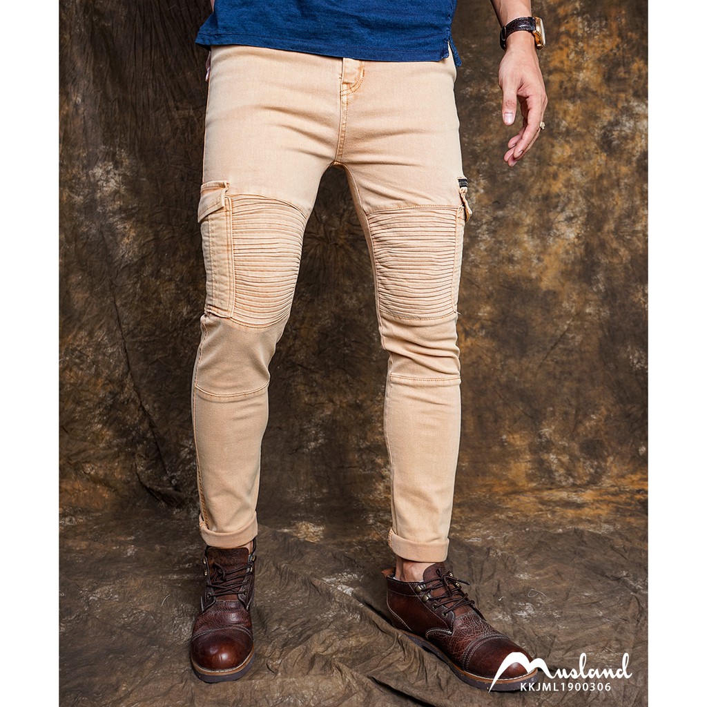 ⭐ 😘 ⭐ ️🛒 SALE 10.10 Quần Jean Musland Túi Hộp Màu Be Kem . . . ⭐