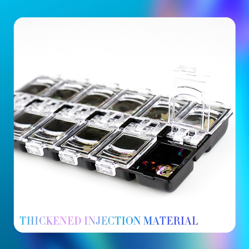 Set 120 Viên Đá 3D Nhiều Hình Dạng Bằng Kính Lấp Lánh Trang Trí Móng Tay Nghệ Thuật