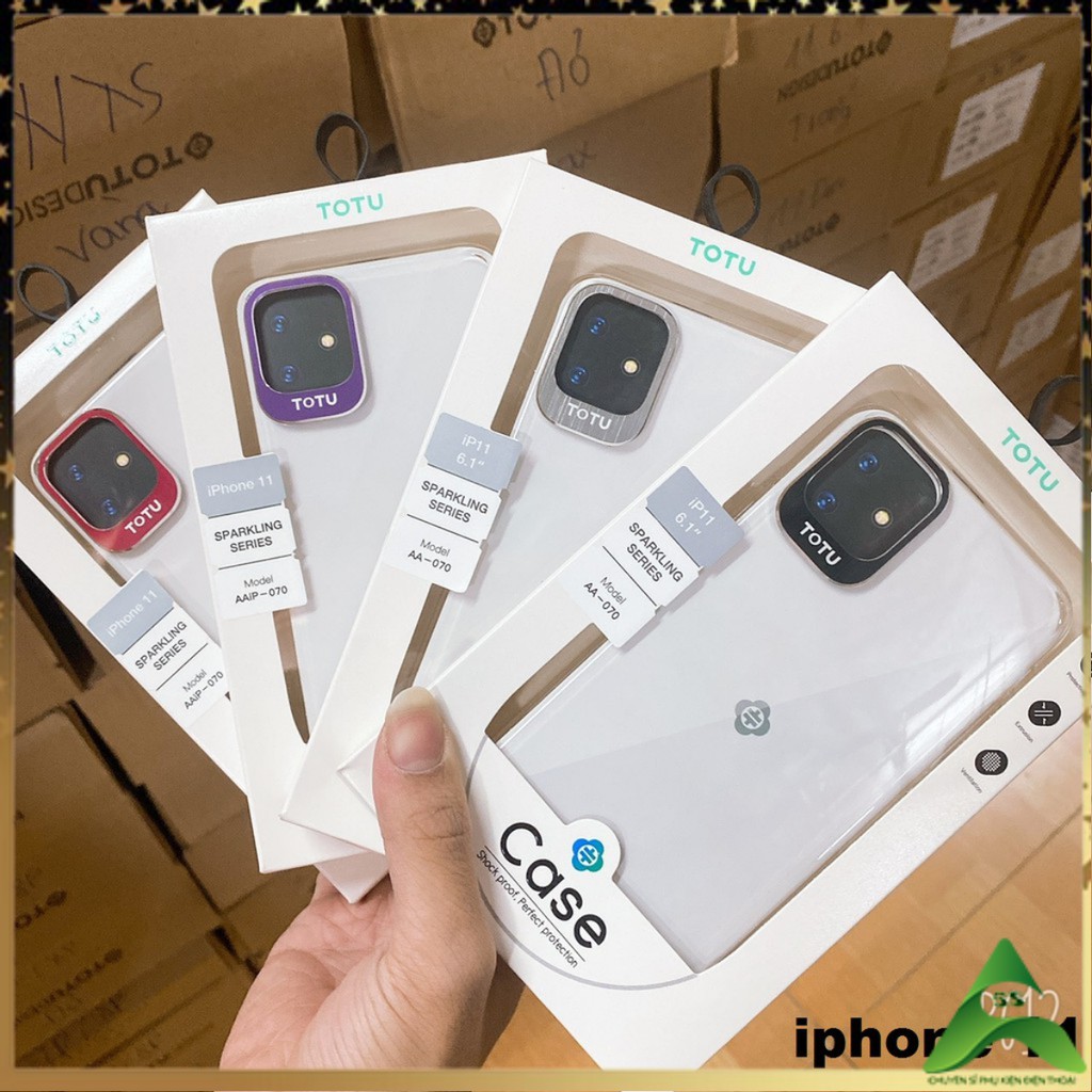 ỐP IPHONE 11 CHỐNG SỐC CHỐNG Ố TRONG SUỐT BẢO VỆ CAMERA CHÍNH HÃNG TOTU {Cung cấp sỉ toàn quốc}