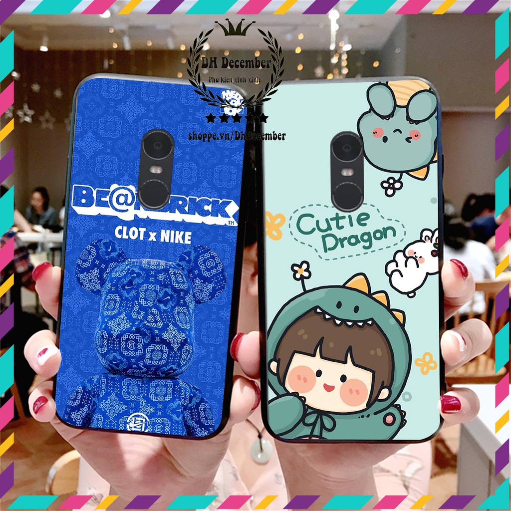 Ốp lưng Xiaomi REDMI NOTE 4 / REDMI NOTE 4X / REDMI 5 PLUS in hình 3D lucky, gấu Brick xinh xắn - KHÔNG NÊN BỎ LỠ