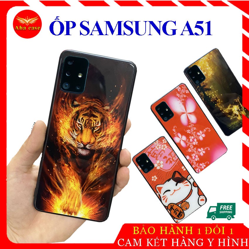 [FREESHIP] Ốp lưng Samsung A51 in hoa văn 3D đẹp,mặt kính cường lực Galaxy A51 chống trầy xước,vỏ case giá rẻ