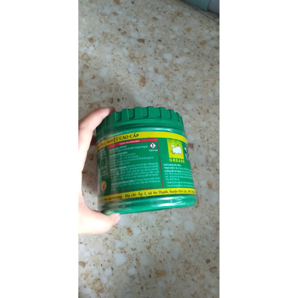 Mỡ Bò Bôi Trơn , Chịu Nhiệt Litol-3 (xanh, vàng ) 400g