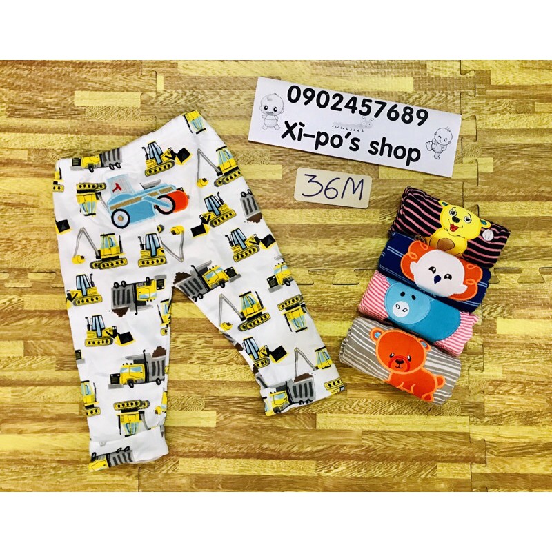Quần mông thú cho bé trai Thái Lan Set 5 quần
