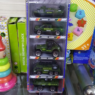 SET 5 Ô TÔ NHỰA VỎ SẮT
