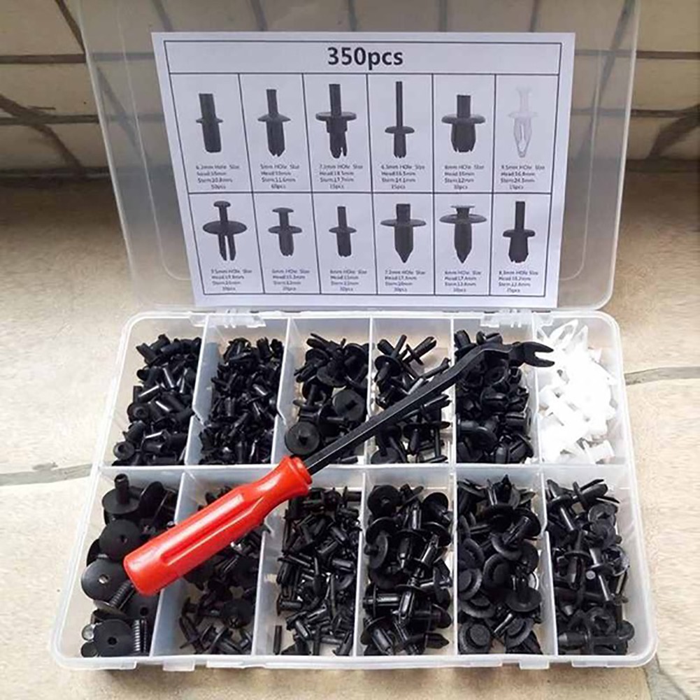 Set 350 Đinh Tán Nhựa Phụ Tùng Cho Xe Ô Tô V32