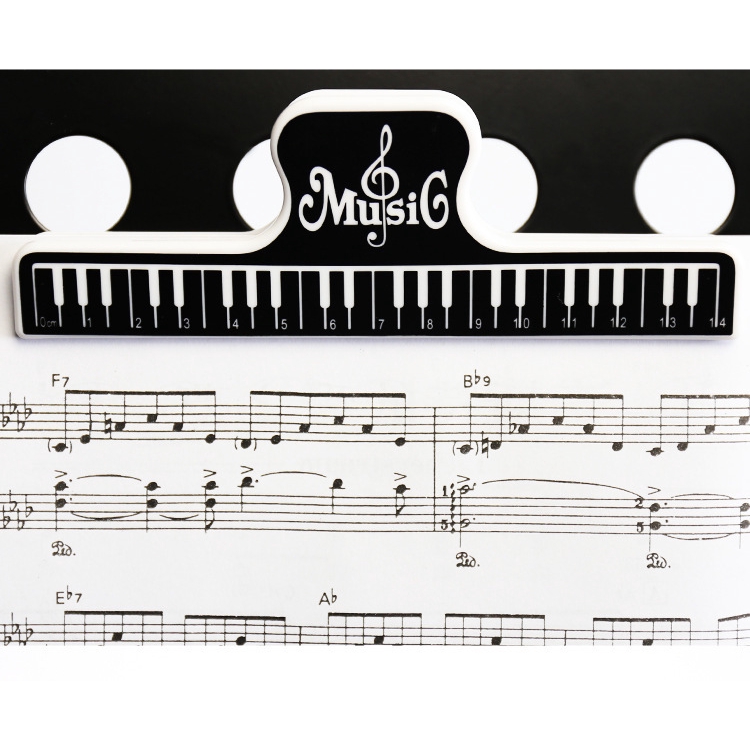 Kẹp nhựa ABS trang trí chữ music gồm 4 màu sắc tùy chọn