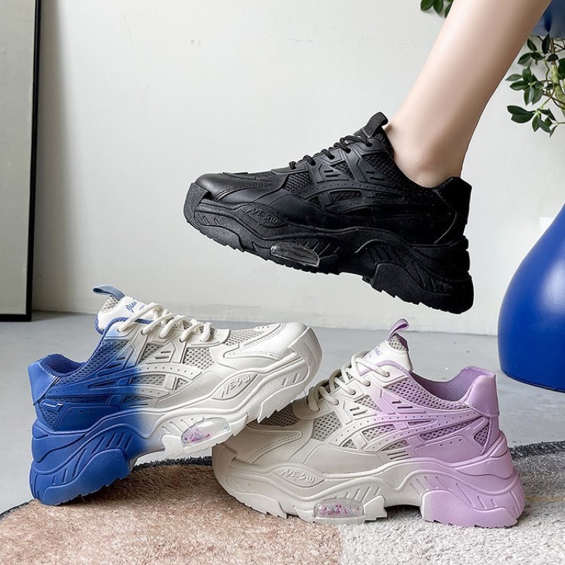 IÀY THỂ THAO SNEAKER đế màu CAO 5cm KÈM HÌNH THẬT (tặng quà+HỘP)