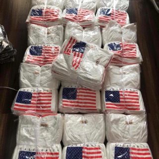 Áo thun in cờ mỹ coton fom over size
