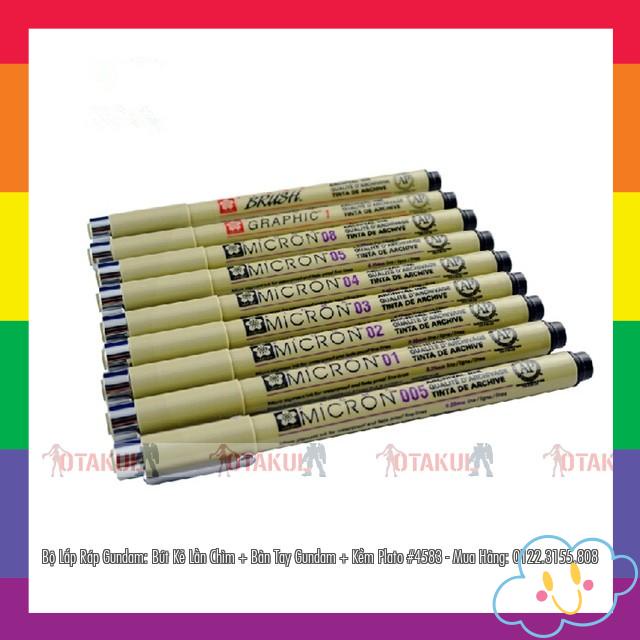 Bút Kẻ Lằn Chìm Micron 005 - Phụ Kiện Ráp Gundam