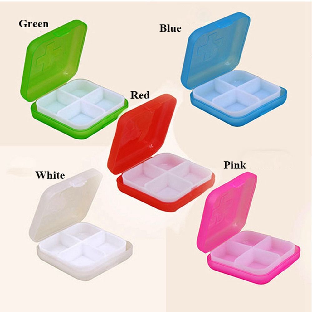 Hộp Nhựa Trong Suốt 5 Màu Sắc Dùng Đựng Đồ Trang Sức Tiện Lợi