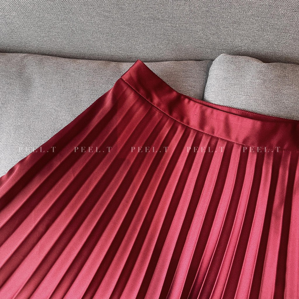 PEEL.T - Andrea Skirt - Chân váy dập ly dài đi chơi, dự tiệc, công sở