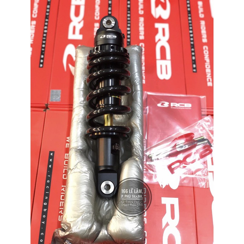 Phuộc sau Rcb S2 gắn Raider - Satria , có tăng chỉnh, Ty vàng chính hãng