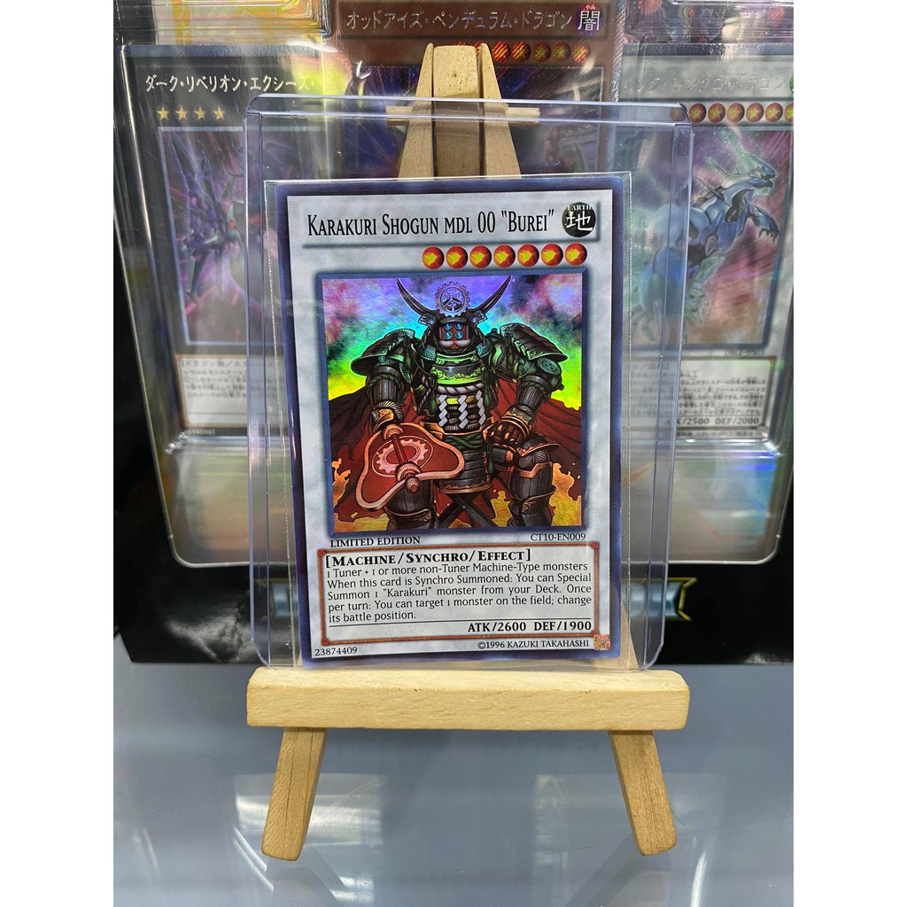 [ Dưa Hấu Yugioh] Lá bài thẻ bài Karakuri Shogun mdl 00 &quot;Burei&quot; – Super Rare - Tặng bọc bài nhựa bảo quản