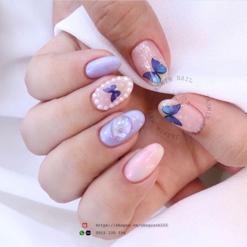 [NAILBOX] móng úp thiết kế sẵn có làm theo yêu cầu tặng kèm keo &amp; dũa