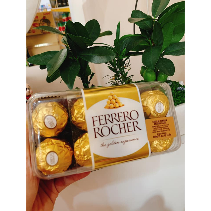 Socola nhân hạt dẻ Ferrero Rocher hộp 16 viên