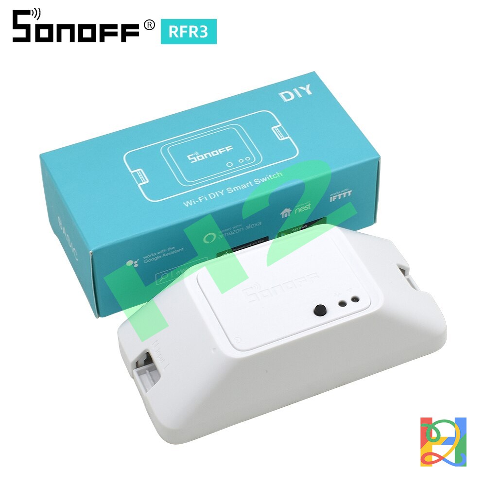 Công tắc Sonoff Basic RF R3 điều khiển từ xa qua wifi, 3g, 4g, hỗ trợ RF 433MHz, 1kênh 220V, 10A, 2200W