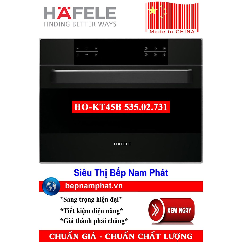 Lò vi sóng kết hợp nướng lắp âm tủ Hafele HM-KT45B 535.02.731 sản xuất Trung Quốc