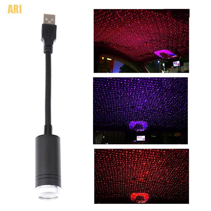 (Hàng Mới Về) Đèn Led 9 Màu Trang Trí Trần Nhà Sạc Usb Tạo Hiệu Ứng Ánh Sao Lãng Mạn