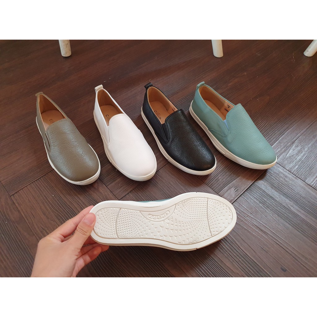 Giày slip on Cillie đế bằng  da thật 1117 | BigBuy360 - bigbuy360.vn