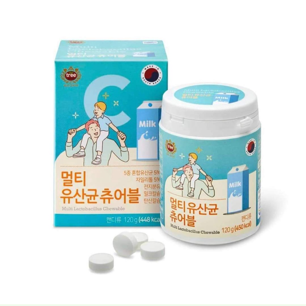 Vitamin C JeJu Hàn Quốc 4 vị Cam, Việt Quất, Lựu, Sữa _ Hộp 120v