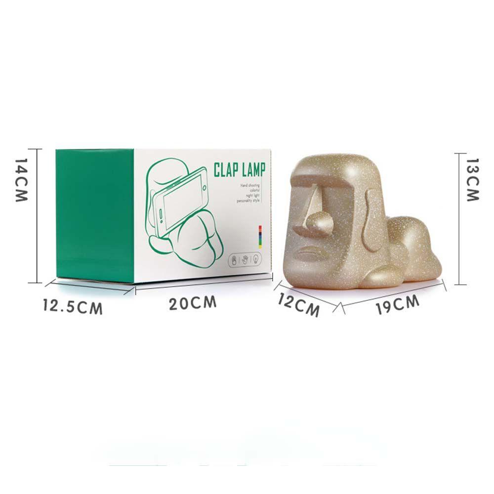 Đèn LED Ngủ Để Bàn Màu Đen Tích Hợp Giá Đỡ Điện Thoại Tiện Lợi