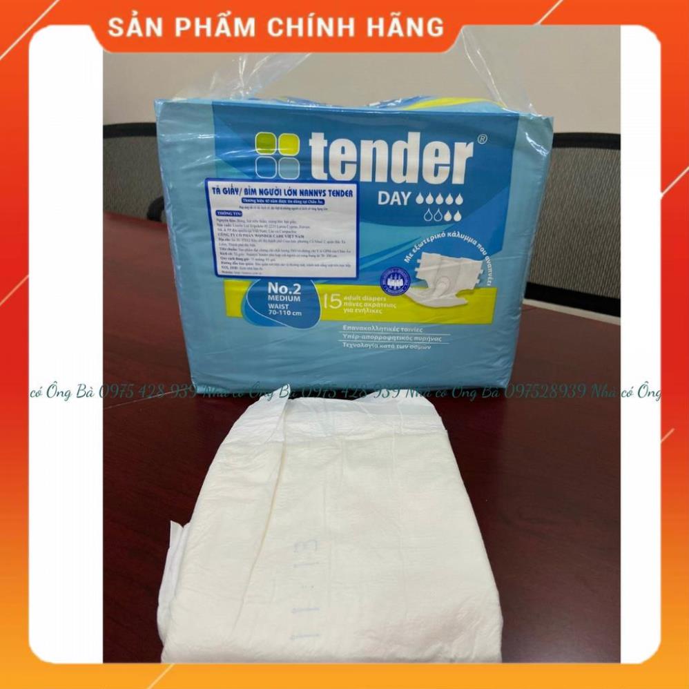 Tã bỉm dán người già tender 15 miếng cho người lớn - ảnh sản phẩm 2