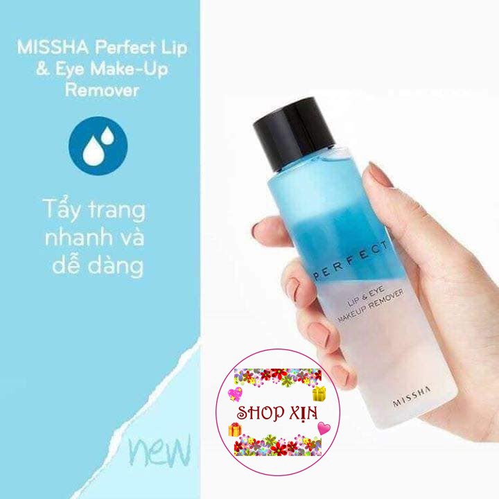 Nước Tẩy Trang Mắt Môi Dịu Nhẹ Missha Perfect Lip Eye Make Up Remover (3 loại)