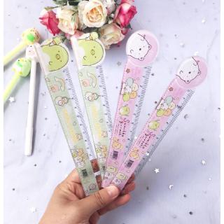 Thước kẻ cho trẻ em họa tiết động vật đáng yêu với chiều dài 15cm