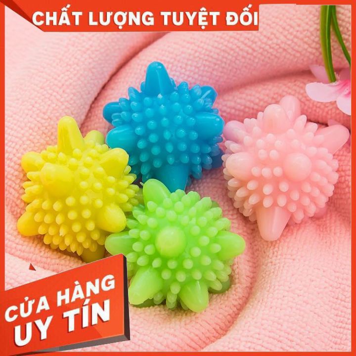 BÓNG GIẶT QUẦN ÁO CÓ GAI 🎁Sale 50%🎁 Quả Cầu Gai Giặt Đồ Không Cần Là Thông Minh