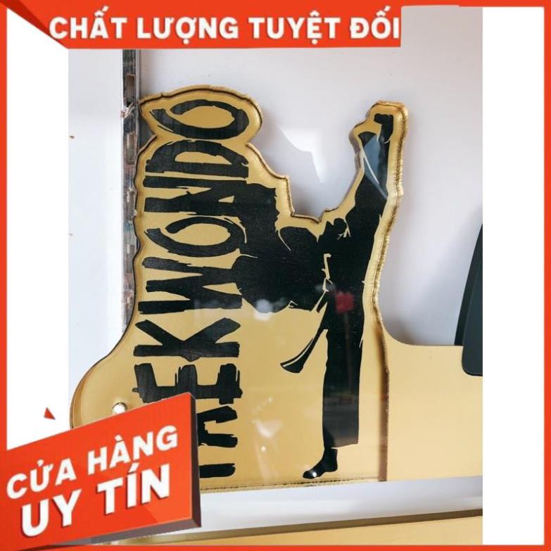 Giá treo huy chương taekwondo, 58x35 sơn 4 lớp, chữ rời, Siêu đẹp.