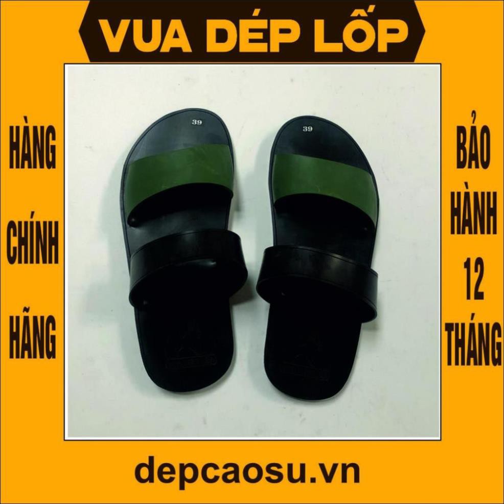 Dép cao su 3 quai có hậu - 4 MÀU thương hiệu VUA DÉP LỐP Phạm Quang Xuân, chính hãng, có bảo hành, ảnh thật, có sẵn