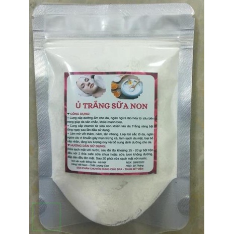 500gr Bột Ủ trắng Sữa Non kích trắng an toàn handmade.