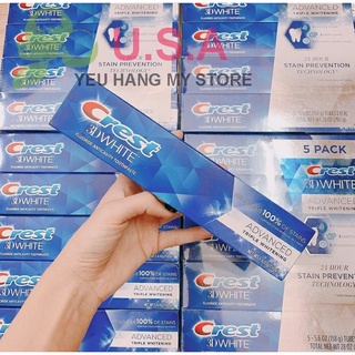 Kem đánh răng Crest 3D White Advanced Whitening 158g