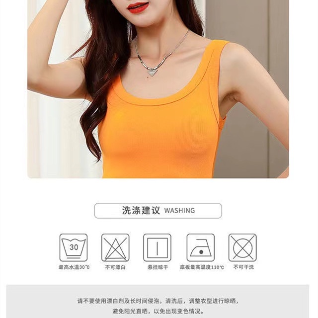 [LF.VN] Áo Hai Dây Bằng Cotton Co Giãn Độ Đàn Hồi Cao Cho Tất Cả Bốn Mùa Dành Cho Bạn Nữ