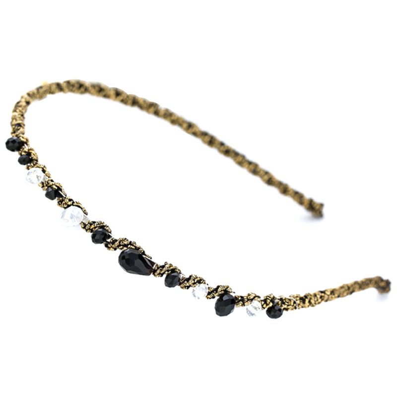 Băng đô cài tóc đính đá kim cương giả nhiều màu sắc phong cách Hàn Quốc sang trọng cho nữ