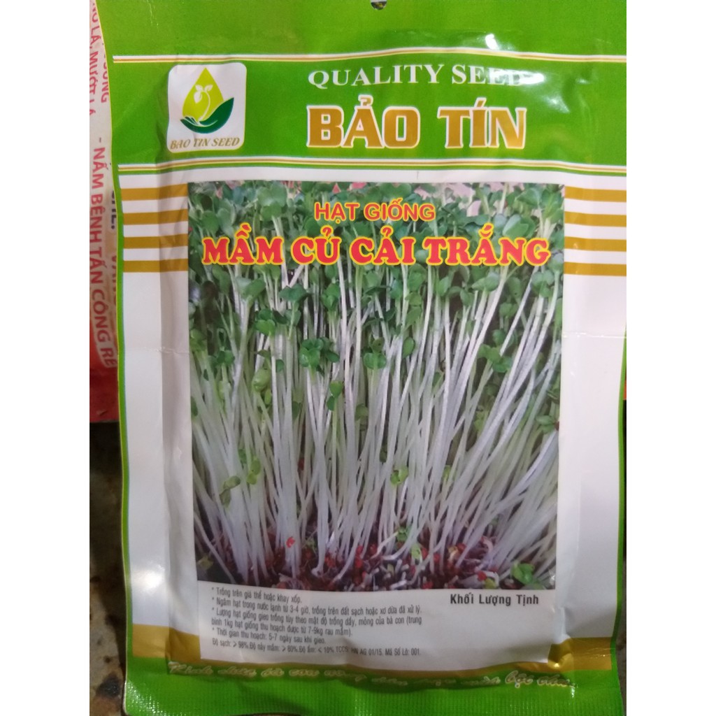 Hạt giống rau mầm - Rau cải mầm 100g